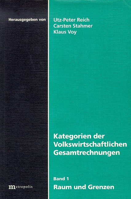 Kategorien der Volkswirtschaftlichen Gesamtrechnungen
