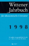 Wittener Jahrbuch für ökonomische Literatur 1998