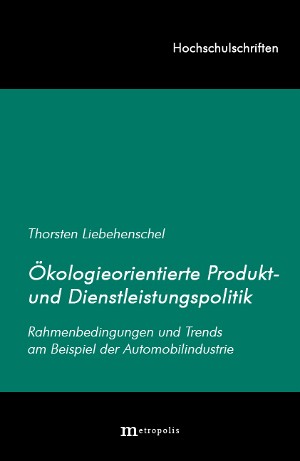 Ökologieorientierte Produkt- und Dienstleistungspolitik