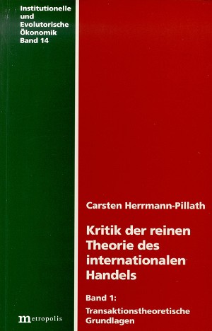 Kritik der reinen Theorie des internationalen Handels
