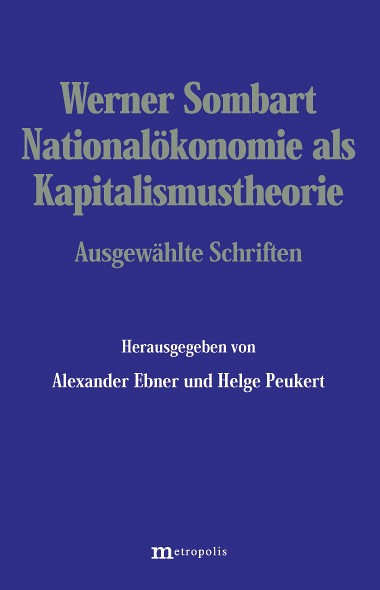 Nationalökonomie als Kapitalismustheorie