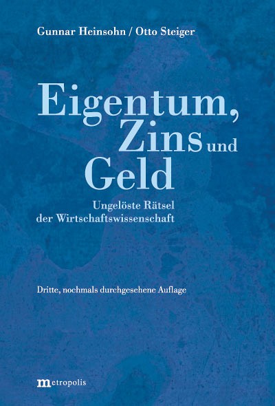 Eigentum, Zins und Geld