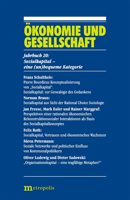 Sozialkapital: eine (un)bequeme Kategorie