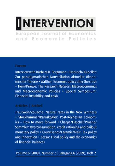 Intervention. European Journal of Economics and Economic Policies