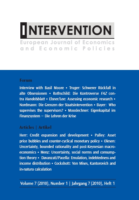 Intervention. European Journal of Economics and Economic Policies
