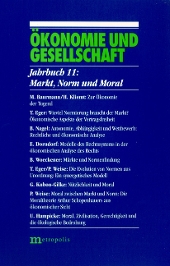 Markt, Norm und Moral
