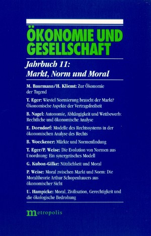 Markt, Norm und Moral