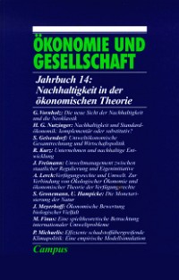 Nachhaltigkeit in der ökonomischen Theorie