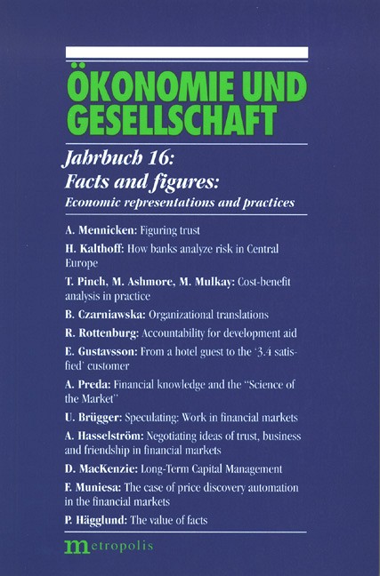 Facts and figures – Economic representations and practices